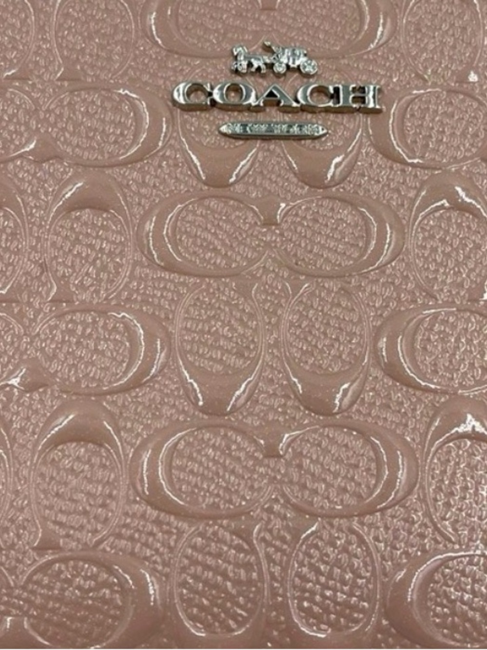 Coach Zip Around Accordion Wallet Blush NWT - Picture 3 of 6